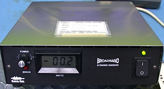Sono-Tek BroadBand UltraSonic Generator Model # 06-05108