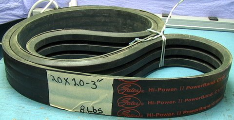 NOS Gates Hi-Power Power Band 3/C120 147 BC 3 up V-belt - Click Image to Close