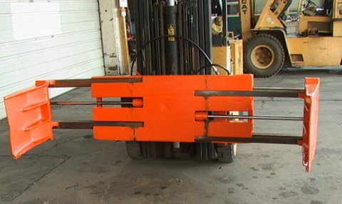 80" Heavy-Duty Forklift Squeeze Grabber Fork Attachment