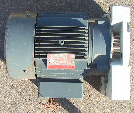 GE 3HP 3-Phase Electric Motor Vacuum Pump Mount with