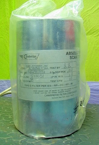 8 NOS 4" x 7" Cylindrical HEPA Air Filter Canister 10E