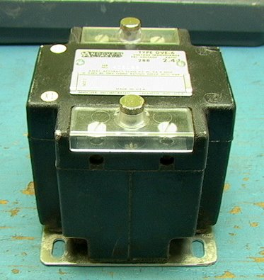 Andover DVE-6 Voltage Transformer 288 Volt Primary 2.4:1 Ratio - Click Image to Close