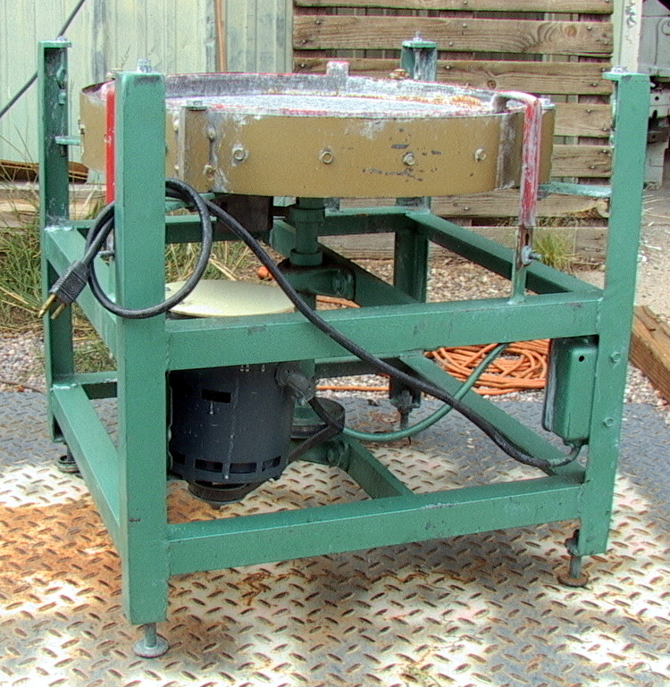 18" Wet Vibrator Shaker Lapping Polishing Finishing Table - Click Image to Close