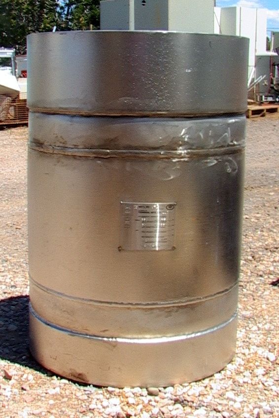 316L Stainless 350 PSI 55-Gallon Pressure Vessel With Upper And
