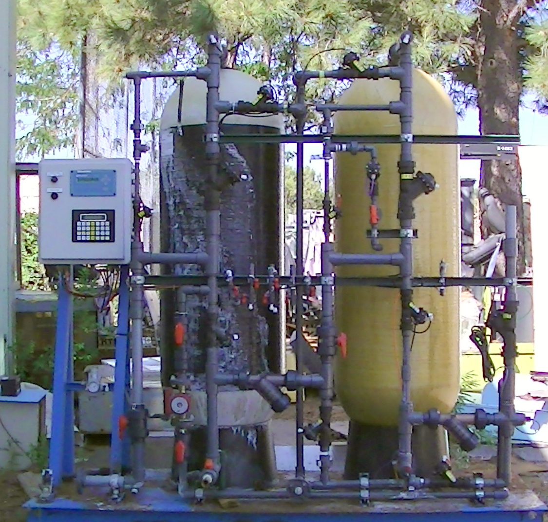 Pentair Water Purification Treatment System dual FRP tanks PLC