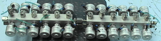 Double Manifold of 24 Fujikin High Purity Stainless Air Operated