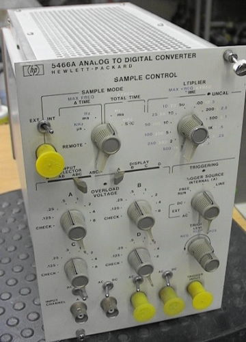 HP 5466A Analog to Digital Converter module + Option 07