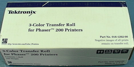 Tektronix Phaser 200 3-Color Transfer Roll Part No. 016-1260-00