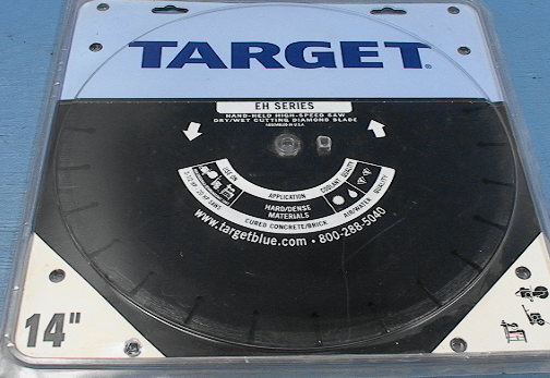 NEW 14" Diamond Blade By Target EH Series For Hand-Held