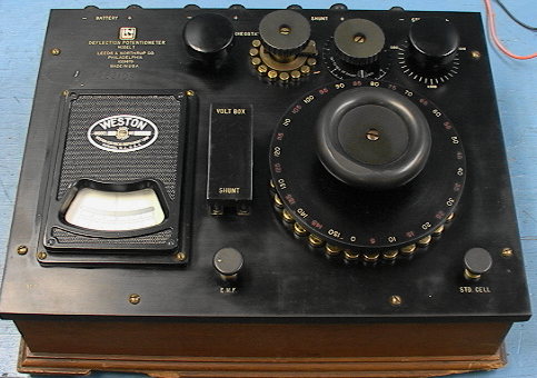Antique Leeds & Northrup LN Model 7 Deflection Potentiometer - Click Image to Close
