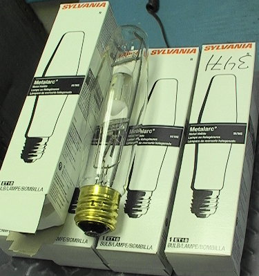 5 Sylvania Metalarc Light Bulbs M400 ET18 Metal Halide M/MS - Click Image to Close