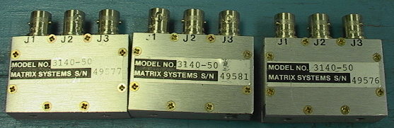 3 Matrix Systems BNC Blocks 3140-50