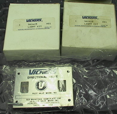 Pair of Vickers 941615 HS1 Directional Valve Indicator Light Kit - Click Image to Close