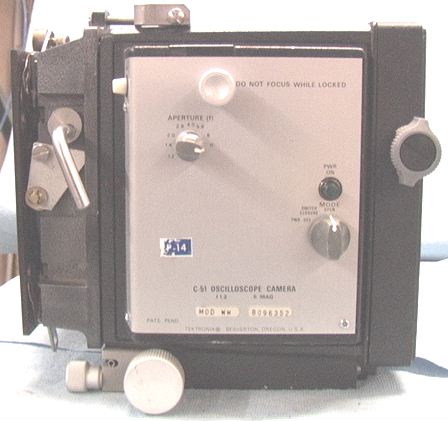 Tektronix C-51 Oscilloscope Camera - Click Image to Close