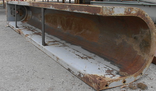 15" by 144" bulk material handling auger trough