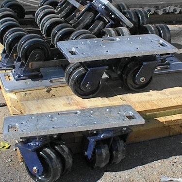 10,000 pound capacity 4-wheel equipment moving dolly