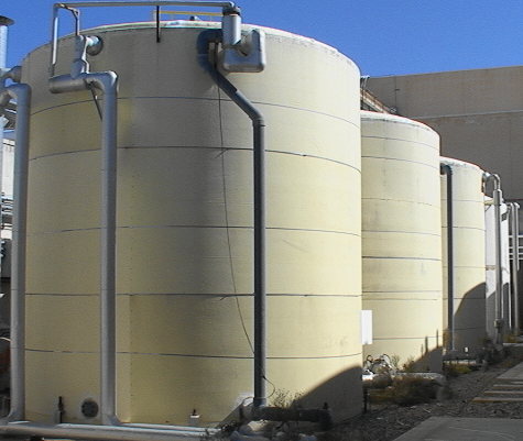 47,000 gallon insulated fiberglass tank--DI Water Storage - Click Image to Close