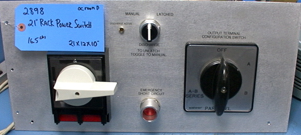 Salzer & Entrelec Rotary Power Switch Panel