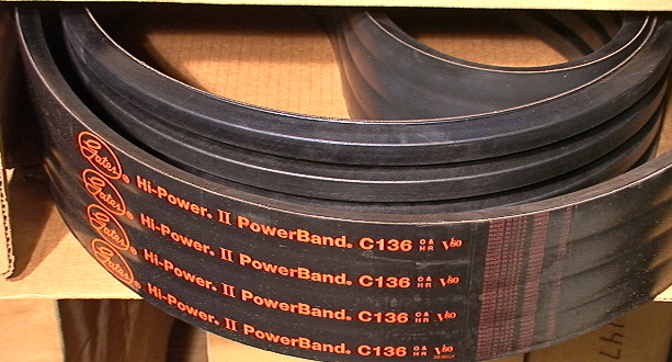 Gates Hi-Power II PowerBand 4/C136 496SS 4-wide v-belt