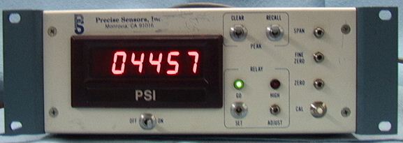 Precision Sensors, Inc PSI 550-R-30,000 Digital Pressure Readout - Click Image to Close