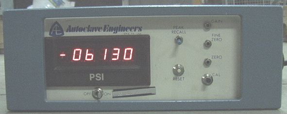 Autoclave Engineers DPS 1001P Digital Pressure Gauge 0 to 100,00