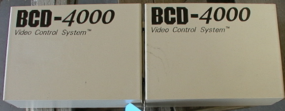 Two (2) CIC BCD-4000 Vintage Video Control System For Machine