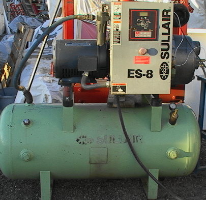 NICE SULLAIR ES-8 Air Compressor 25hp only 19K loaded hours 99