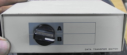 Full Wired DB-25 AB Data Transfer Switch. - Click Image to Close