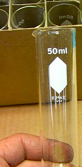 NIB Box of 12 Kimax 45190 50ml Centrifuge Beakers - Click Image to Close