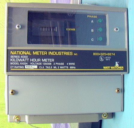 Digital KWH Meter 3-phase 400 Amp Series 4000 NMII K423