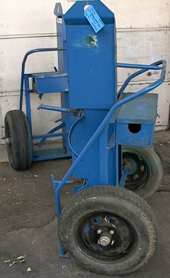 Large welding/fire supression compressed gas tank cart  