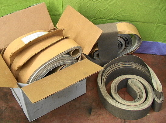 NOS Lot Of 10 Norton Adalox Cloth Sanding Grinding Belts 3 X 132 - Click Image to Close