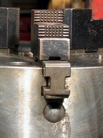 Note the unique wedge block jaw drive and locking mechanims shown 