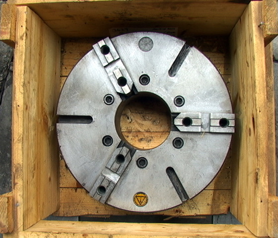 15" 3-Jaw Metal Lathe Chuck with Large 4.75" Through Hole - Click Image to Close