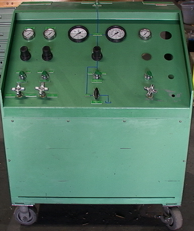 CTI Hydraulic Test Station to 10,000 PSI with 4 air-over-hydraul