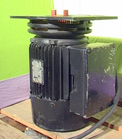 Leroy Somer Direct Drive Vacuum Pump Motor 1.5 HP Single Phase - Click Image to Close