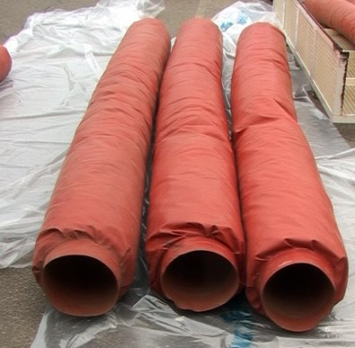 1 of 3 FlexFab High Temperature Insulated Silicon Air Duct Tube - Click Image to Close