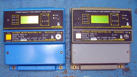 1 of 2 250A, 2xxV 3-Phase Power Quality and Energy Monitor NMI
