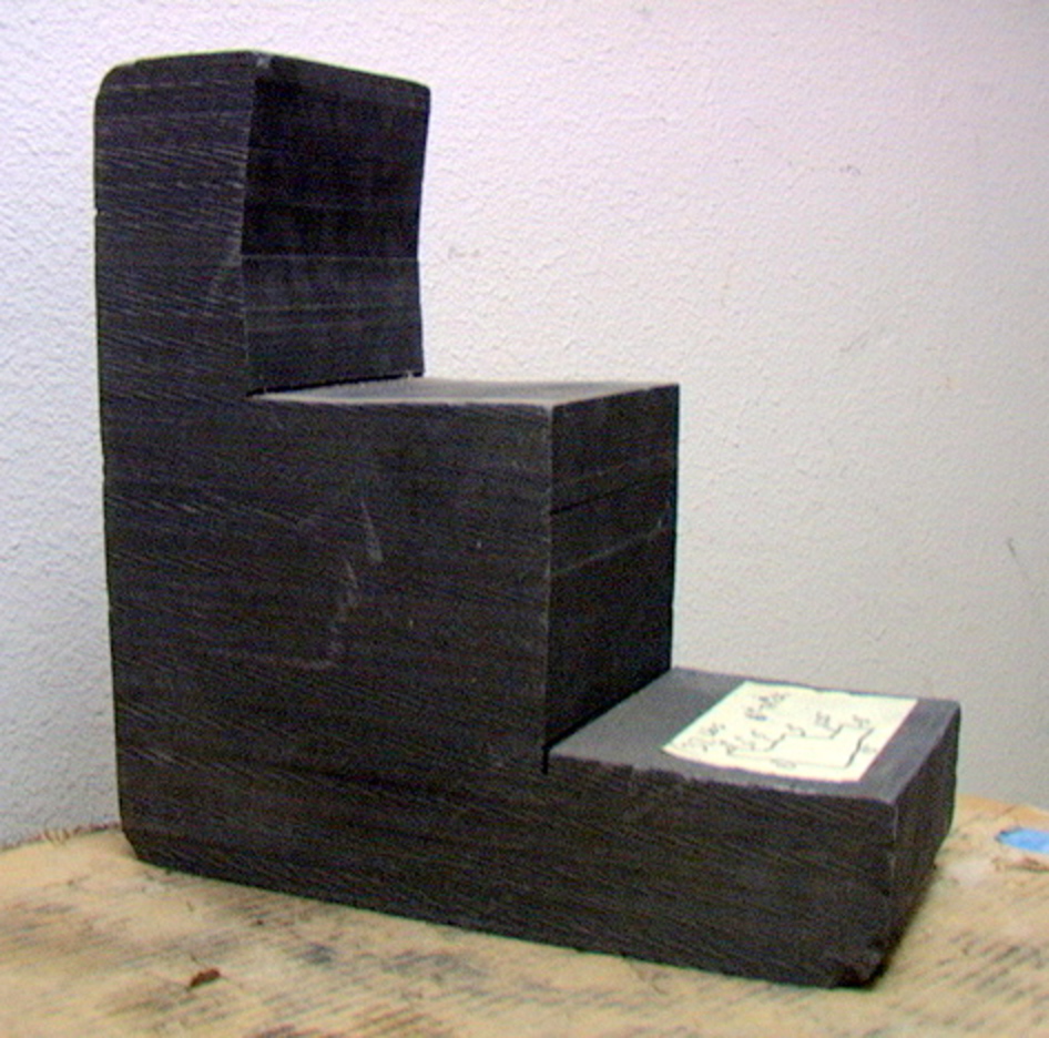 37 lb Block of Carbon Graphite stair step shape for Plunge EDM e