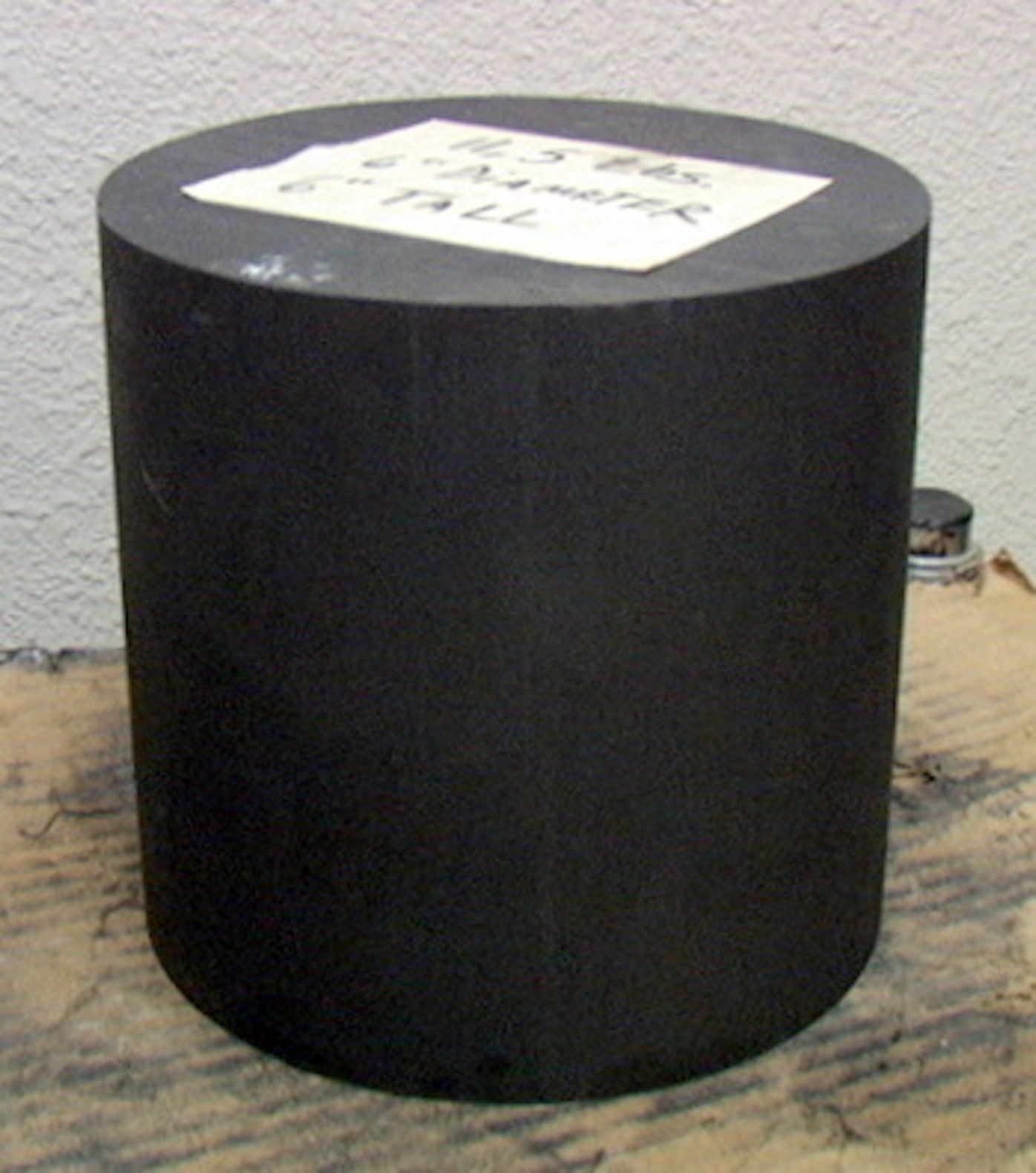 6"x6" 11.5 lb Carbon Graphite Cylinder for Plunge EDM machining - Click Image to Close