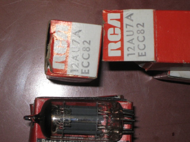 Set of 9 12AU7A ECC82 Double Triode Vacuum Tubes - Click Image to Close