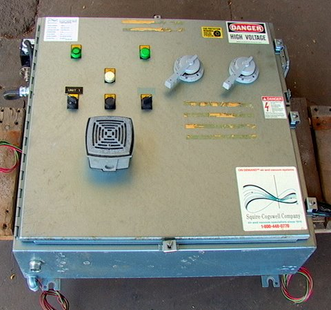Air Vacuum control panel 3' Electrical Enclosure Box Ashcroft GE - Click Image to Close