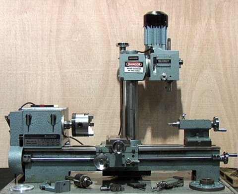 MAXIMAT 7 small metal lathe + mill/drill Geared Heads Made in - Click Image to Close