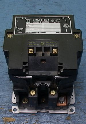 Square D Contactor Starter Relay NEMA Size 4 480V Coil  