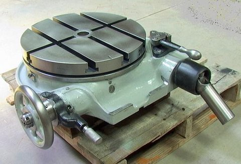 16" Rotary Table Universal shaft power drive input + hand wheel - Click Image to Close