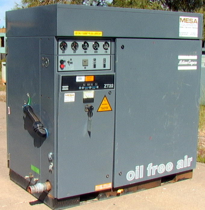 Atlas-Copco ZT22 22KW (30HP) Oil-Free Rotary Tooth Compressor 12