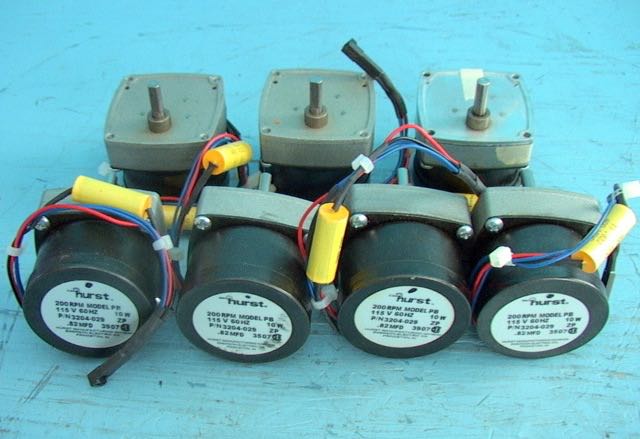 Lot of Seven Hurst Model PB P/N 3204-029 Geared Permanent Magnet - Click Image to Close