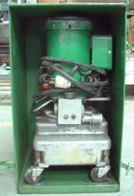 Greenlee 960 Hydraulic power pump for use on hydraulic bending - Click Image to Close