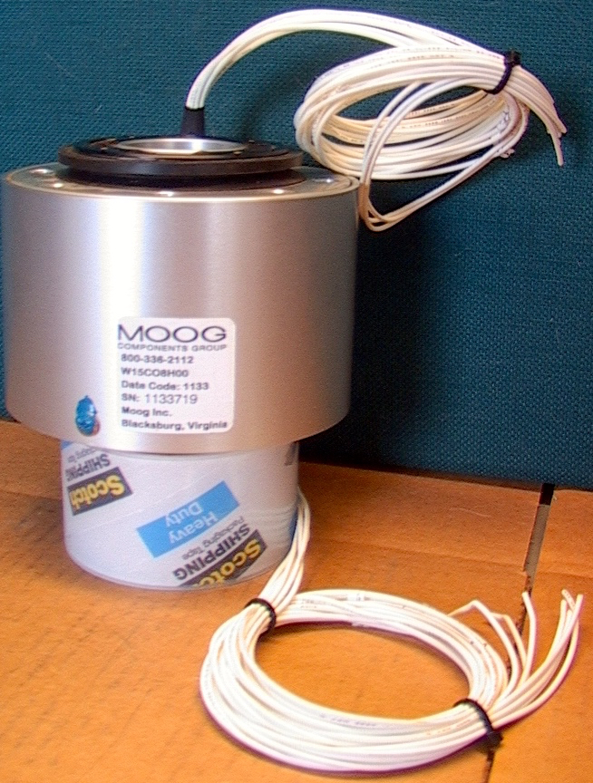 MOOG W15CO8H00 B8 channel 1.5” slip ring assembly 30 amps? And - Click Image to Close