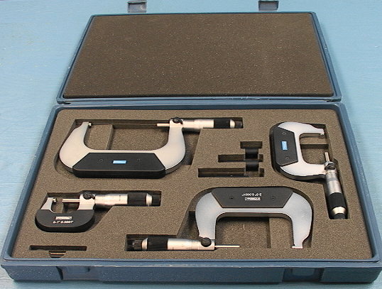 Fowler 72-229-214 Micrometer Set of 4 1" to 4" - Click Image to Close